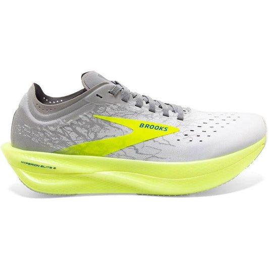 Men's Brooks Hyperion Elite 2, White/Silver/Nightlife, 13 D Medium