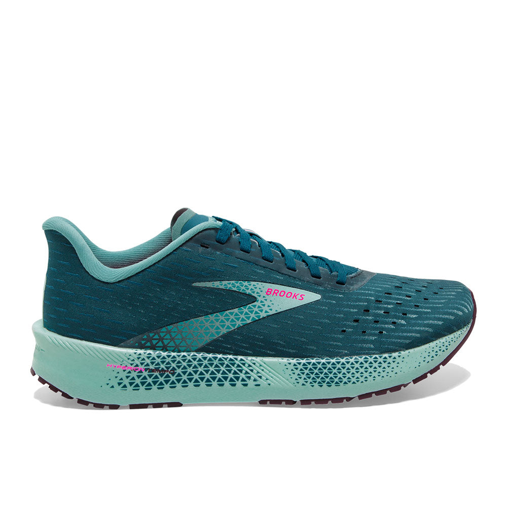 Women's Brooks Hyperion Tempo, Blue Coral/Blue Light/Pink, 8 B Medium