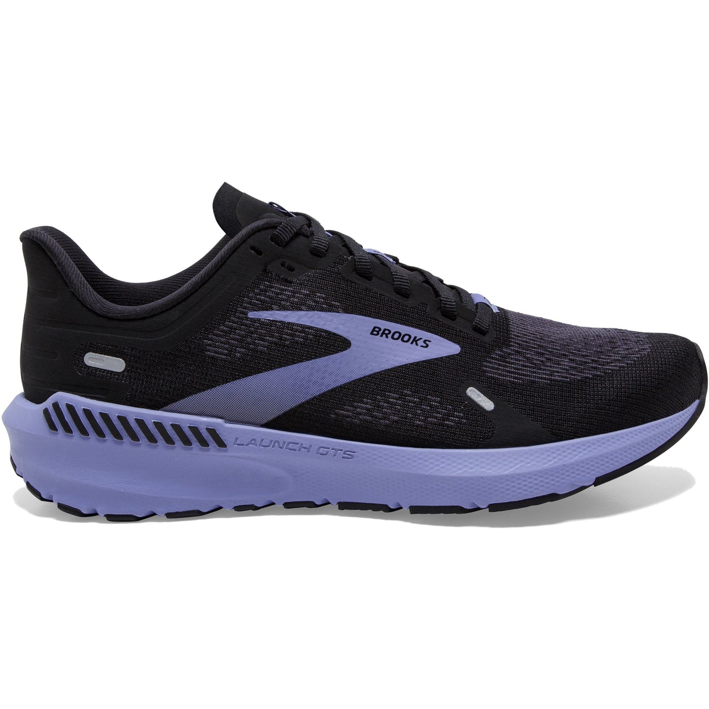 Women's Brooks Launch GTS 9, Black/Ebony/Purple, 8.5 D Wide