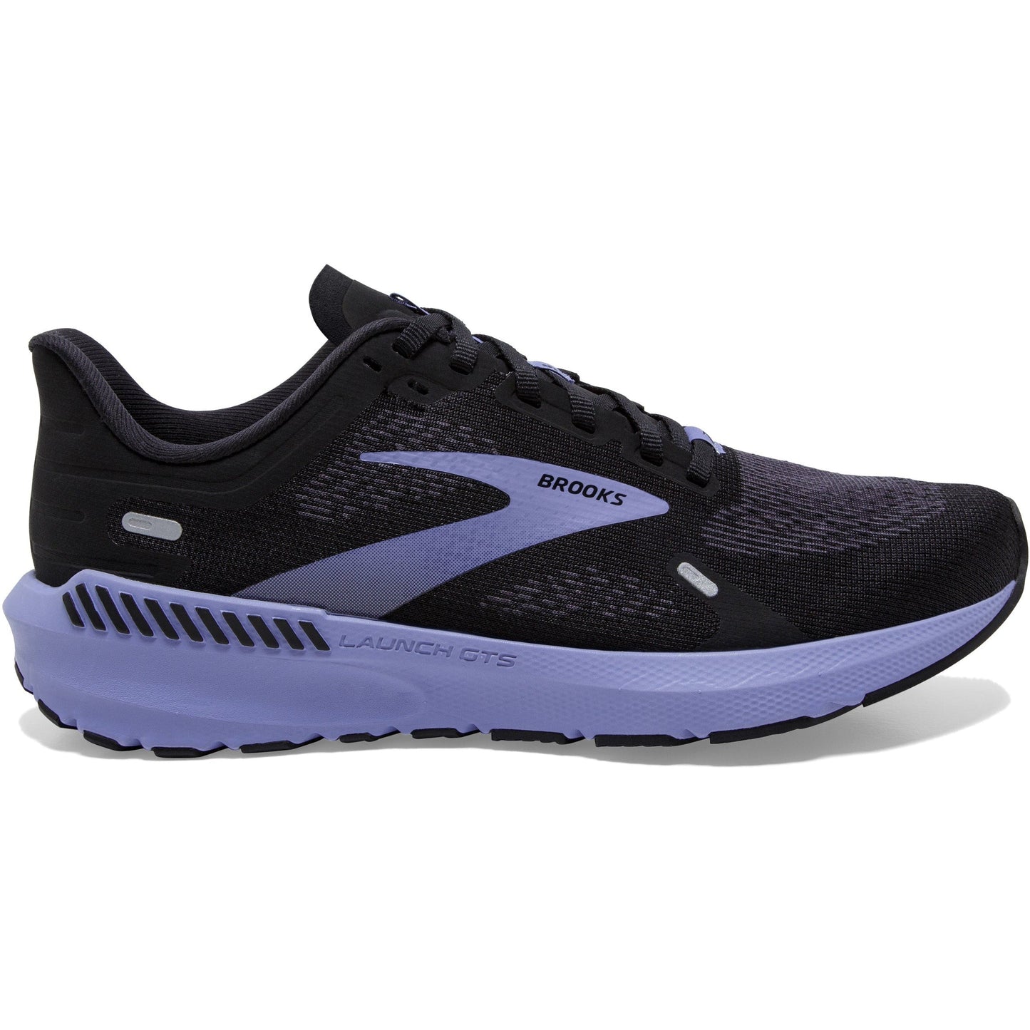 Women's Brooks Launch GTS 9, Black/Ebony/Purple, 10.5 B Medium