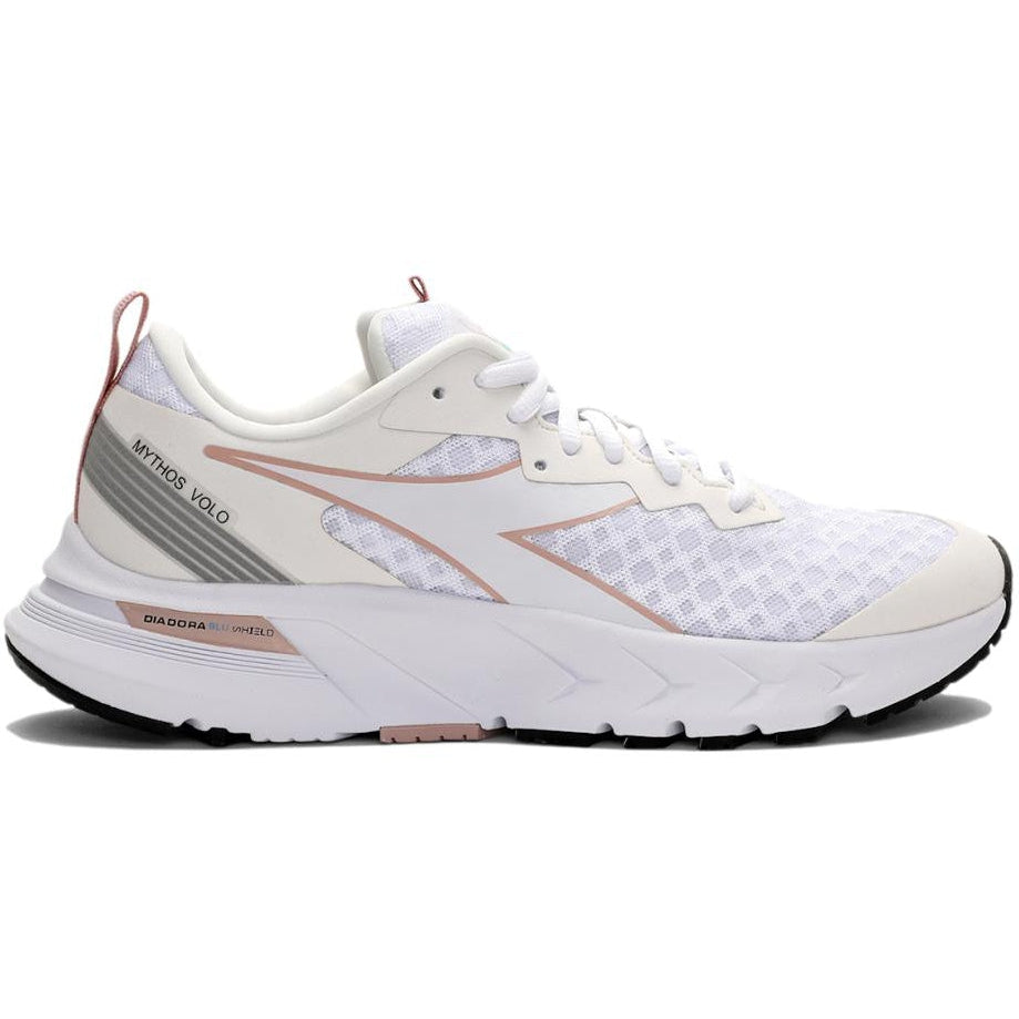 Women's Diadora Mythos Blushield Volo, White/Whisper White, 9.5 B Medium