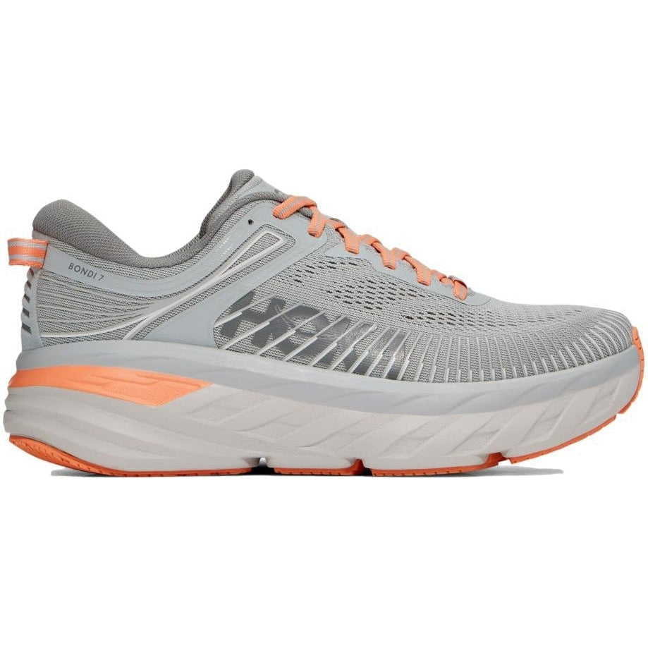 Women's Hoka One One Bondi 7, Harbor Mist/Sharkskin, 10.5 B Medium