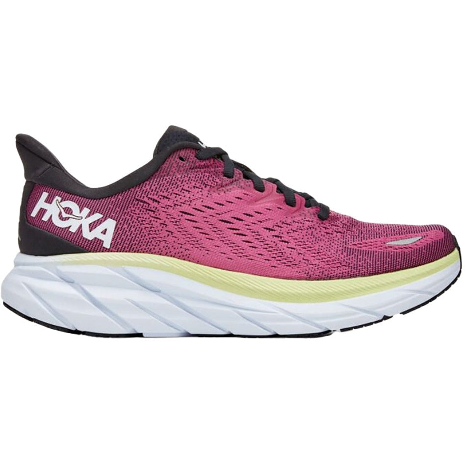Women's Hoka One One Clifton 8, Blue Graphite/Ibis Rose, 7 B Medium