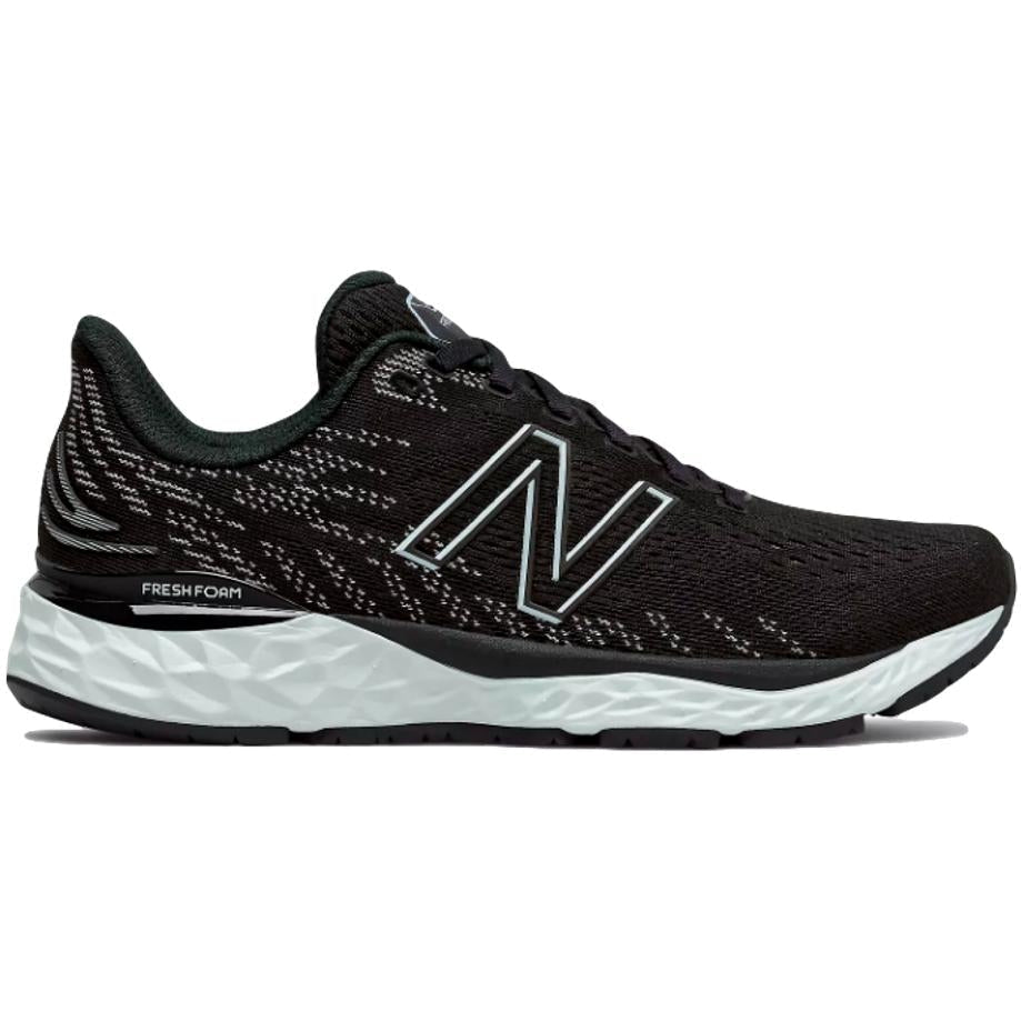 Women's New Balance Fresh Foam 880 v11, Black/Star Glo, 6.5 B Medium