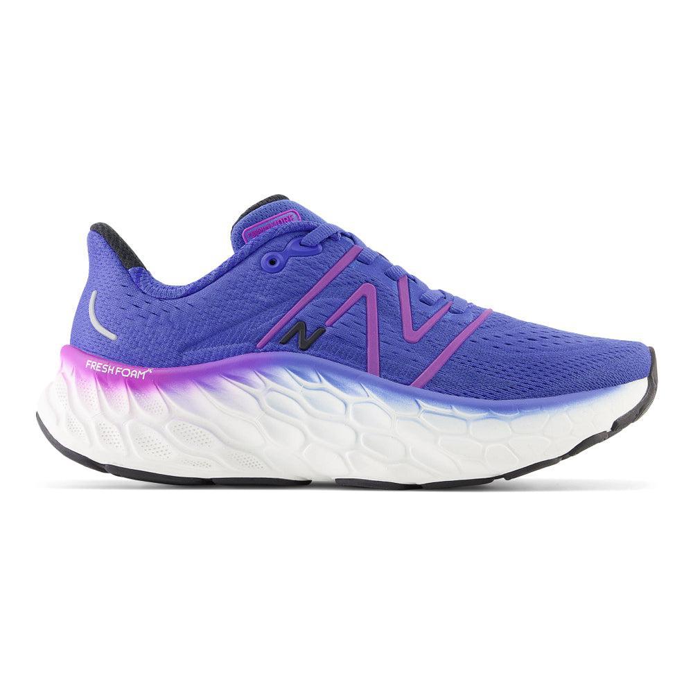 Women's New Balance Fresh Foam X More v4, Marine Blue/Cosmic Rose, 10.5 B Medium