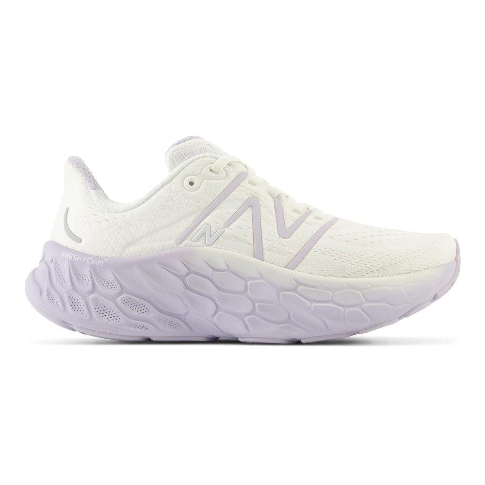 Women's New Balance Fresh Foam X More v4, Sea Salt/Grey Violet, 9 B Medium