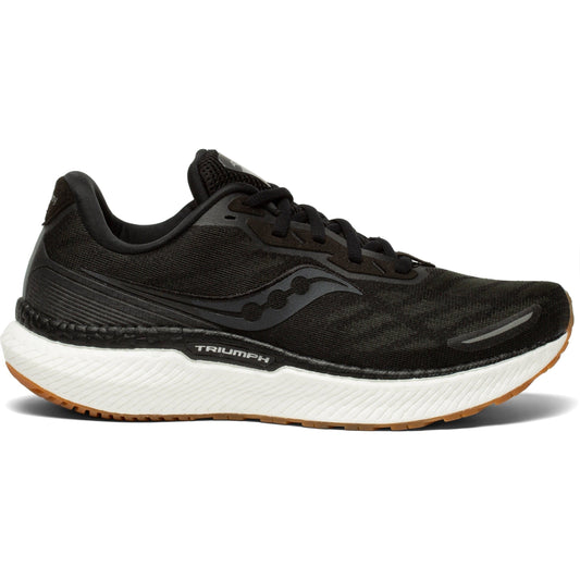 Women's Saucony Triumph 19, Black/Gum, 9.5 B Medium