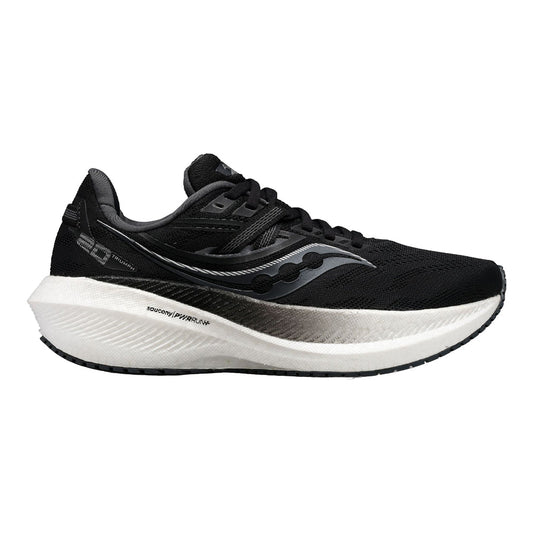 Women's Saucony Triumph 20, Black/White, 9.5 B Medium