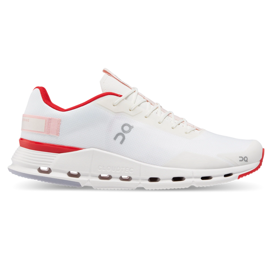 Men's On Cloudnova, White/Red, 10.5 D Medium