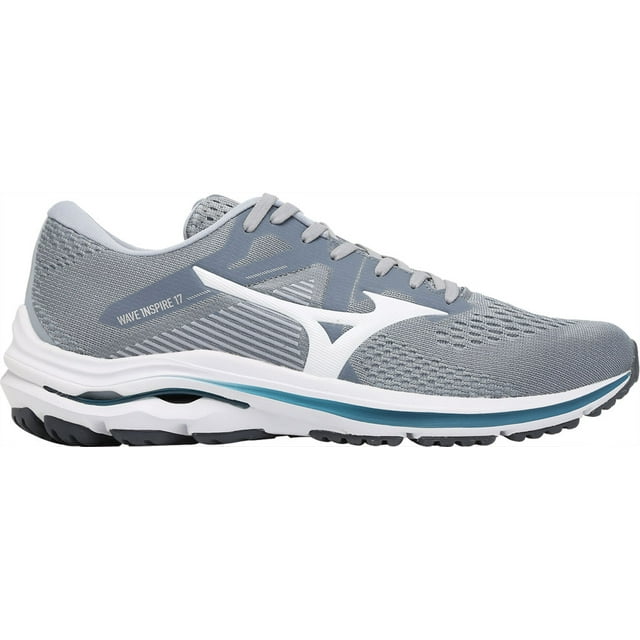 Men's Mizuno Wave Inspire 17, Sleet/White, 12.5 D Medium