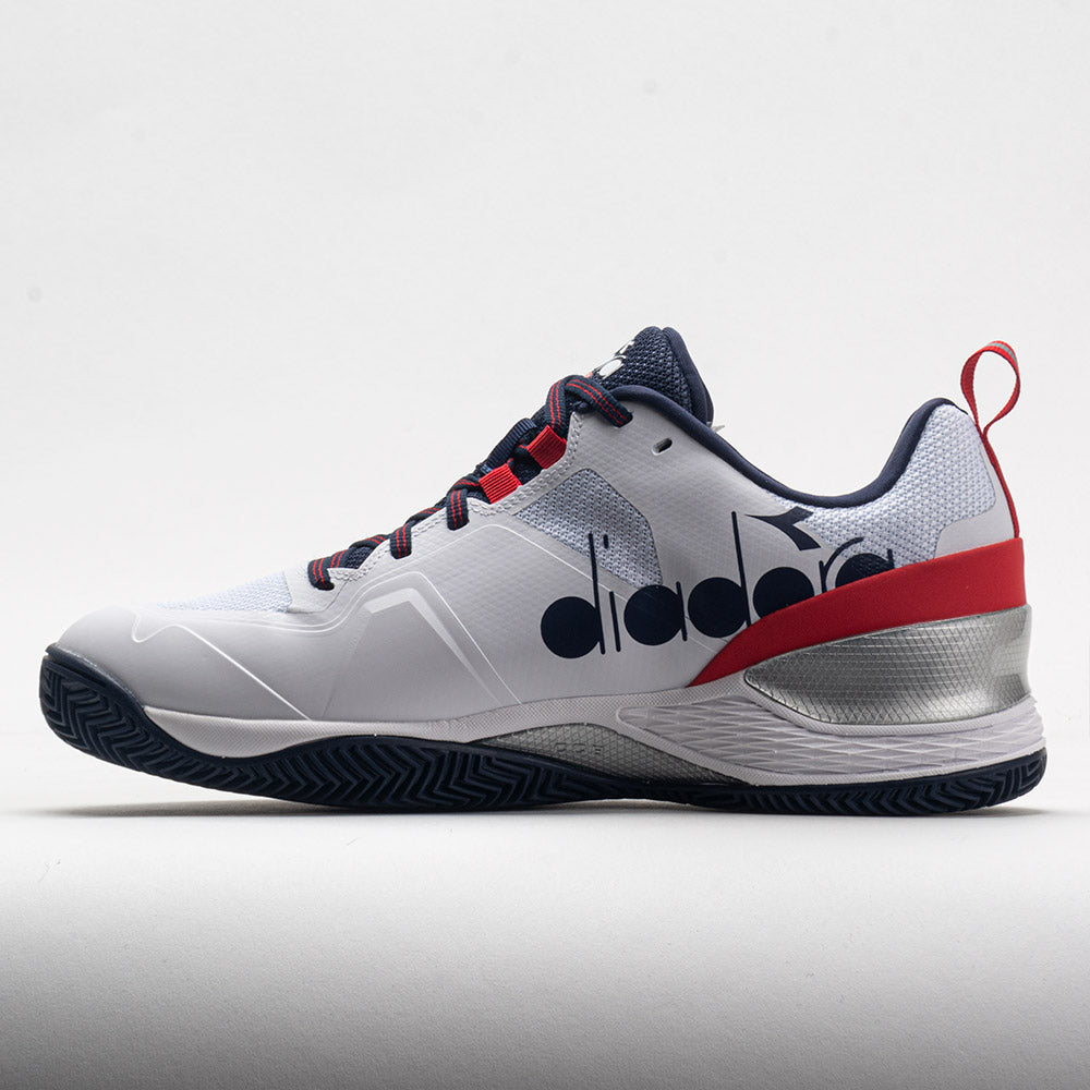 Diadora Blushield Torneo 2 Clay Men's White/Corsair/Fiery Red