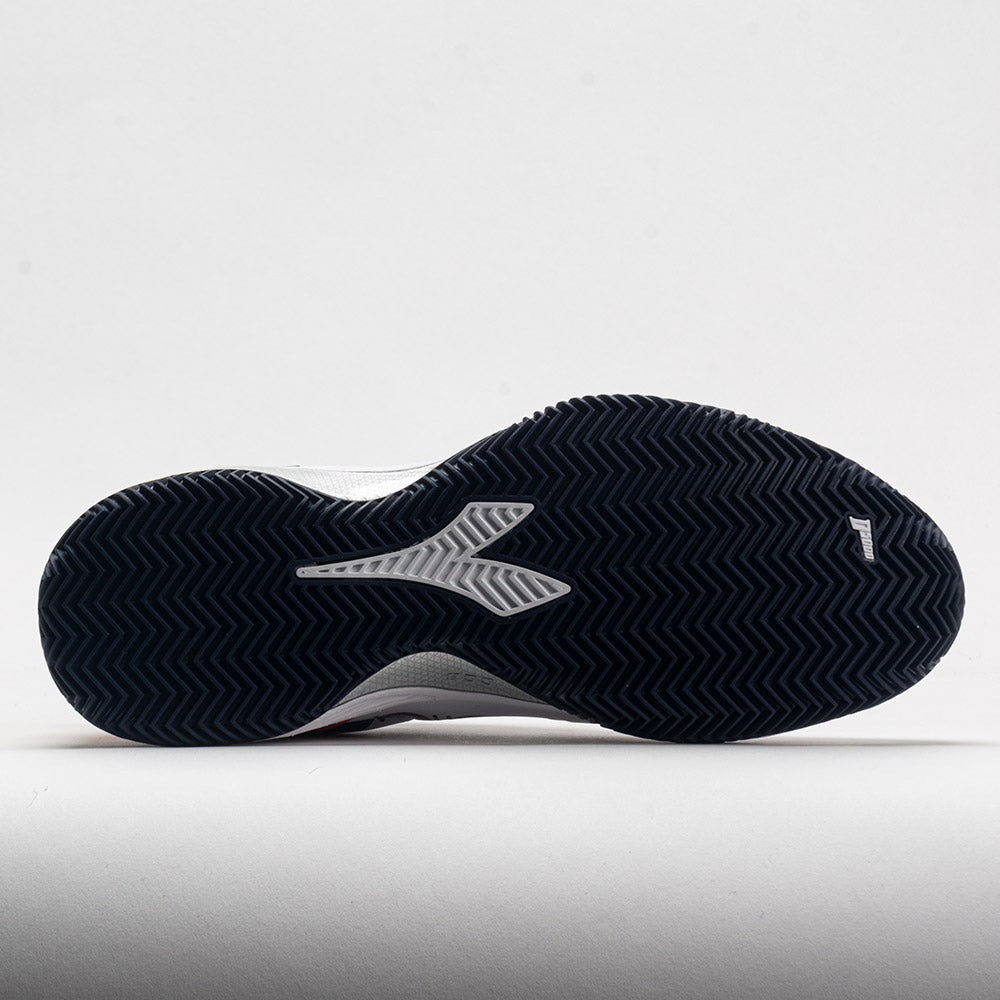 Diadora Blushield Torneo 2 Clay Men's White/Corsair/Fiery Red