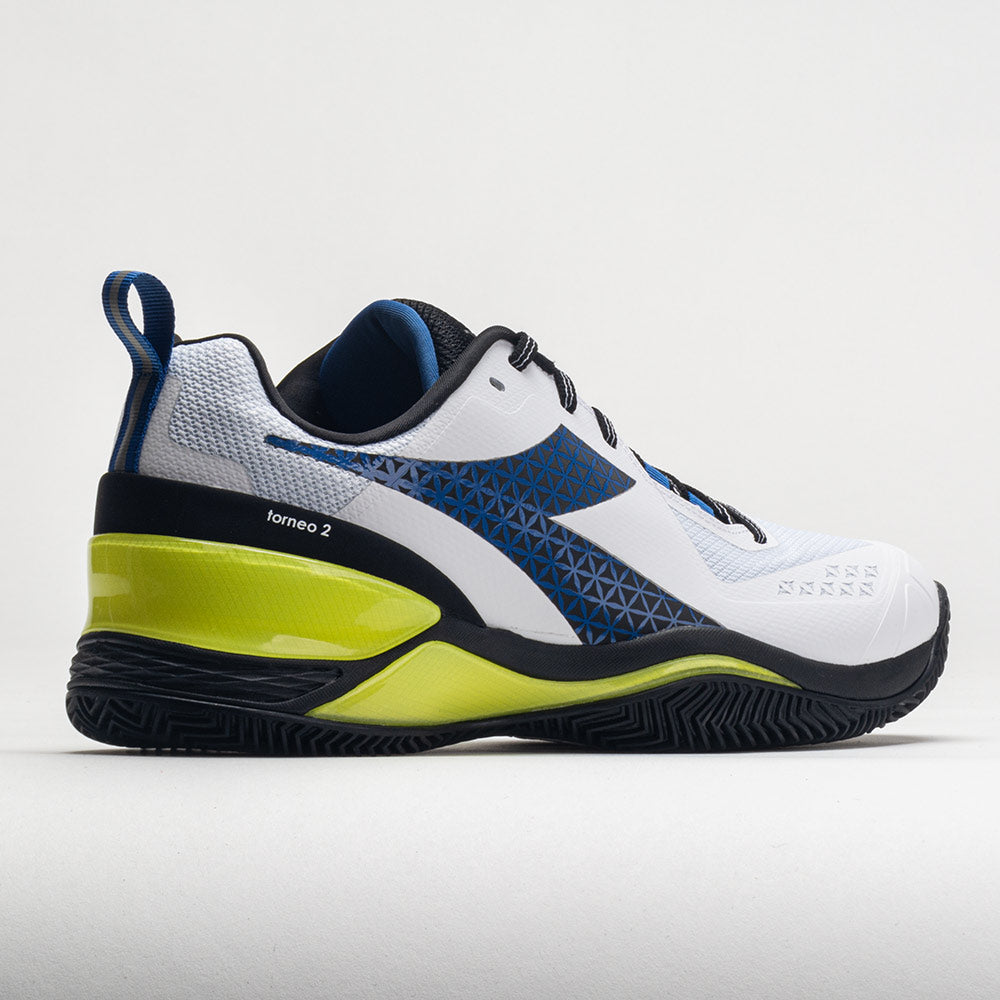 Diadora Blushield Torneo 2 Clay Men's White/Deja Vu Blue/Black
