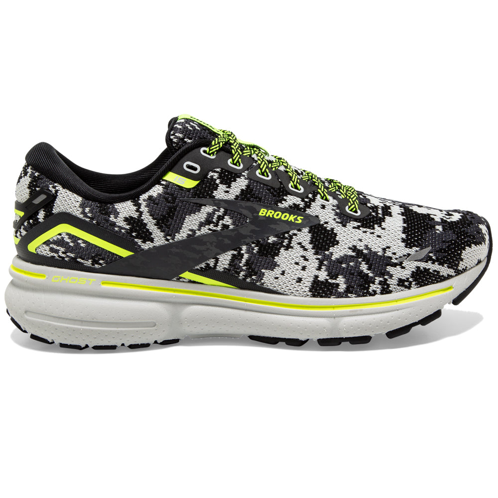Men's Brooks Ghost 15, Black/Ebony/Nightlife, 9.5 D Medium