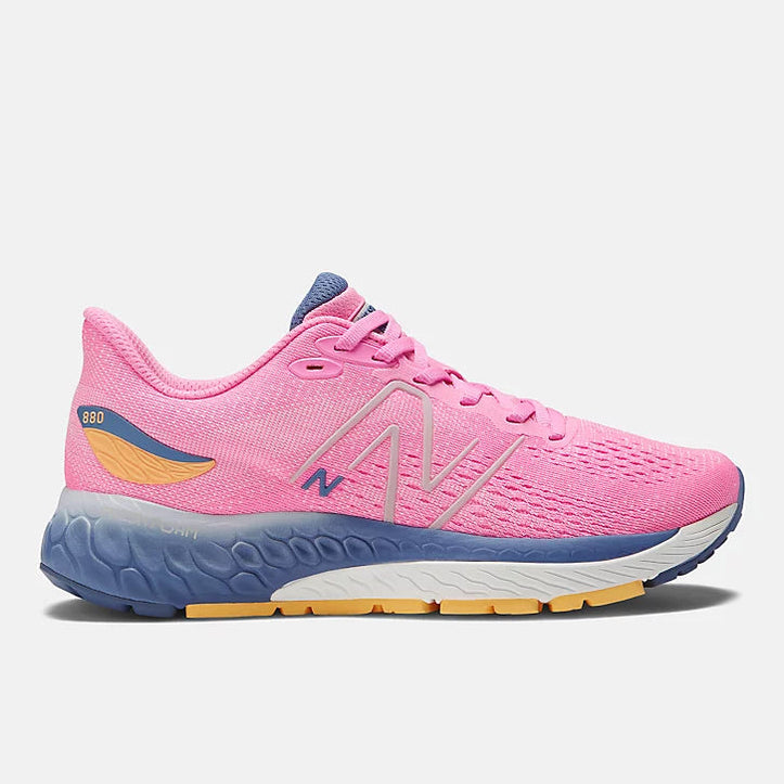 Women's New Balance Fresh Foam X 880v12, Vibrant Pink/Vibrant Apricot/Night Sky, 7 B Medium