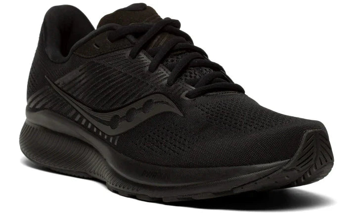 Men's Saucony Ride 14, Triple Black, 8.5 D Medium
