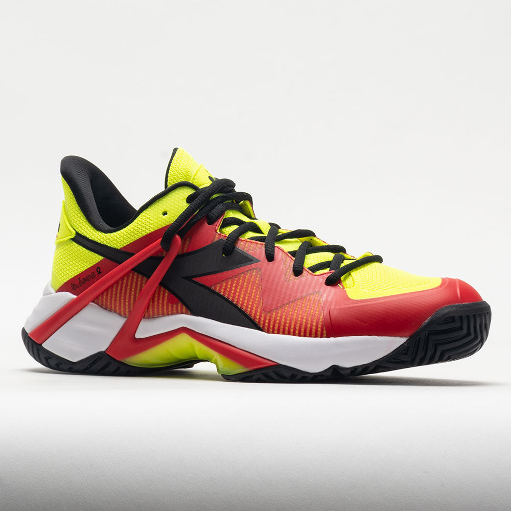 Diadora B.Icon 2 AG Men's Yellow Fluo/Black/Fiery Red