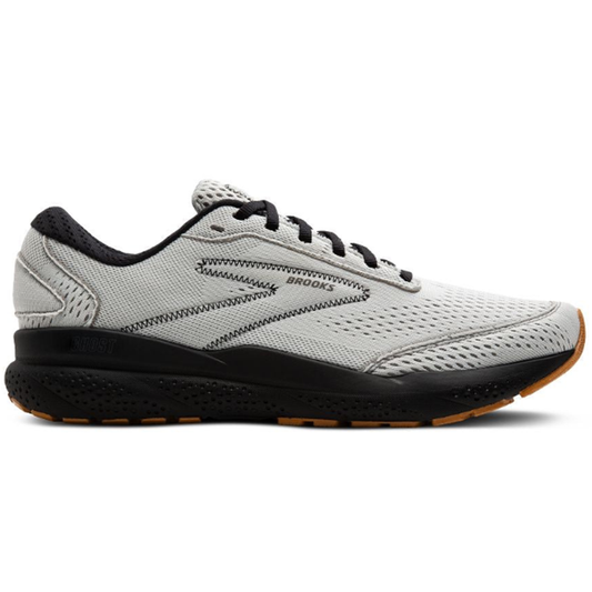 Women's Brooks Ghost 16, Oyster/Black/Alloy, 10.5 B Medium