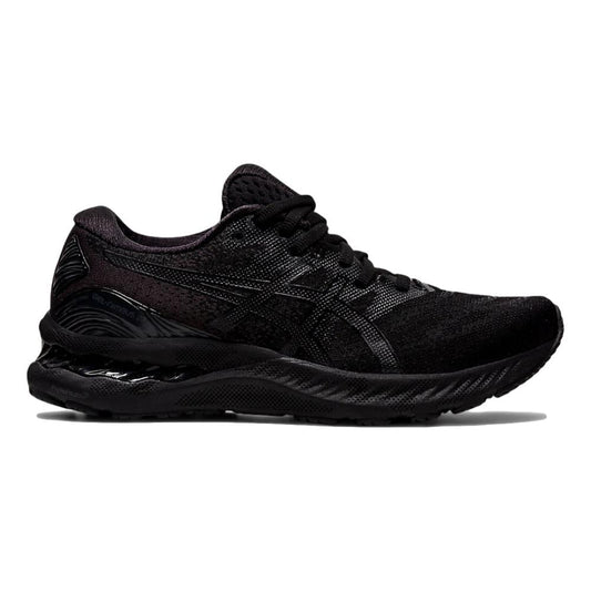 Women's Asics Gel-Nimbus 23, Black/Black, 6 B Medium