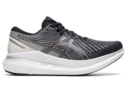 Women's Asics Glideride 2, Black/White, 8 B Medium