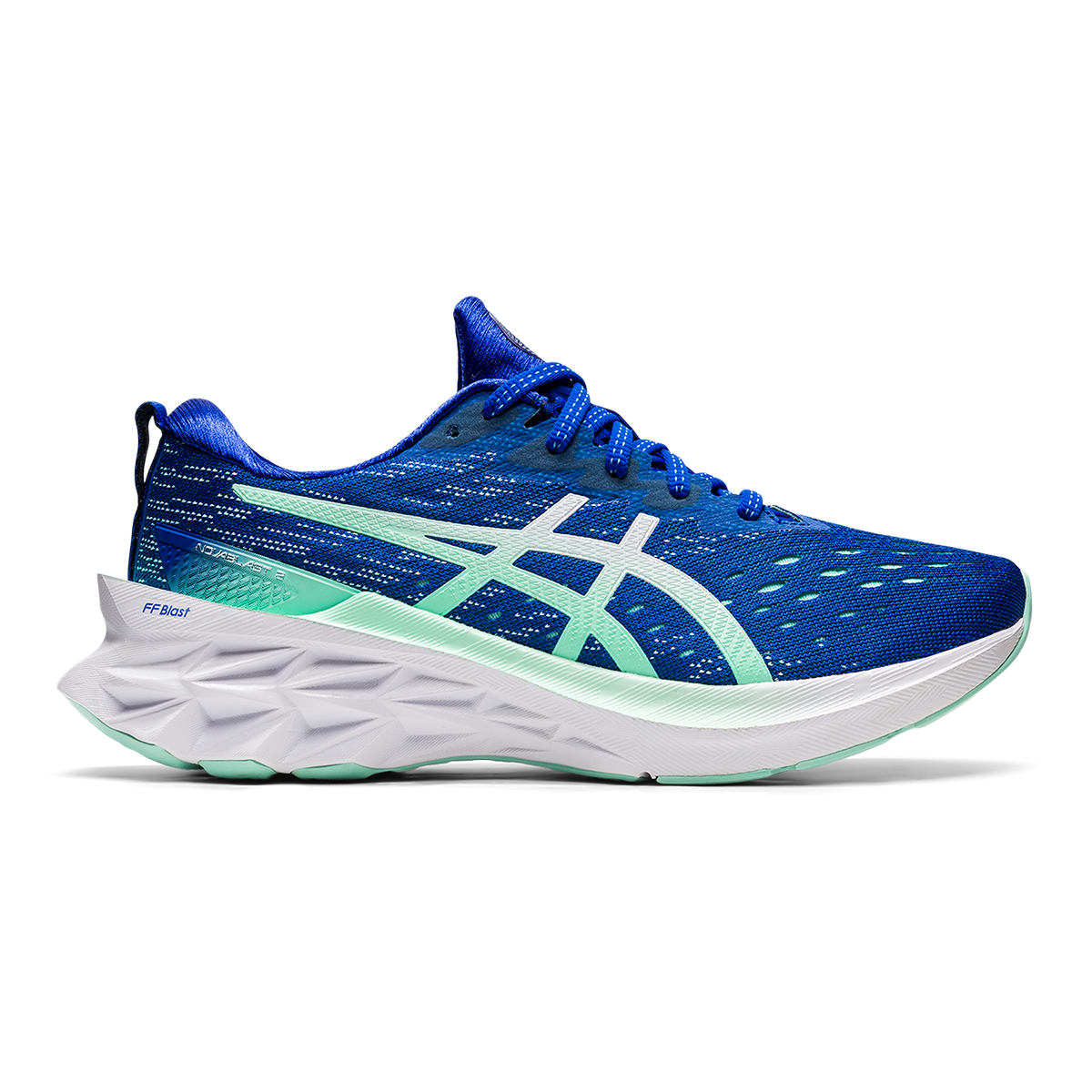 Women's Asics Novablast 2, Lapis Lazuli Blue/White, 7 B Medium