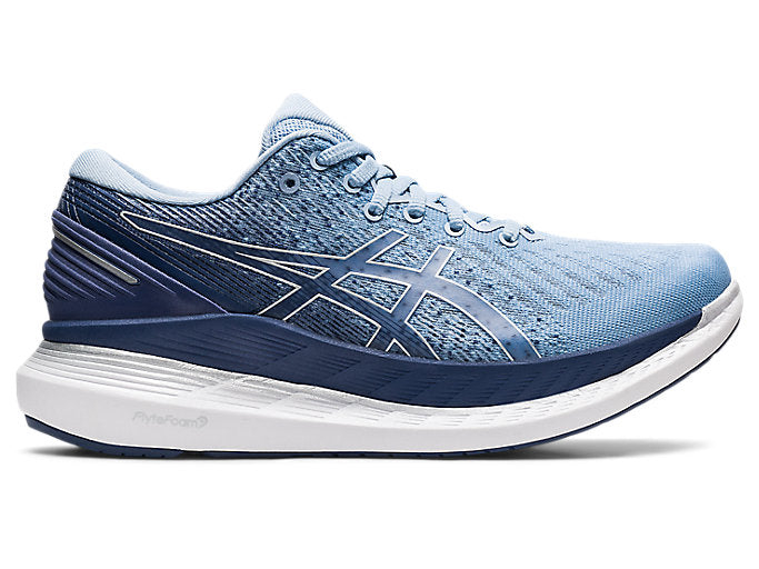 Women's Asics GlideRide 2, Mist/Thunder Blue, 10.5 B Medium