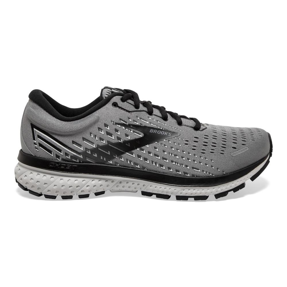 Men's Brooks Ghost 13, Primer Grey/Pearl/Black, 9.5 2E Wide