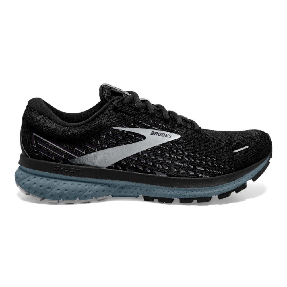Men's Brooks Ghost 13, Black/Grey/Stormy, 10 D Medium