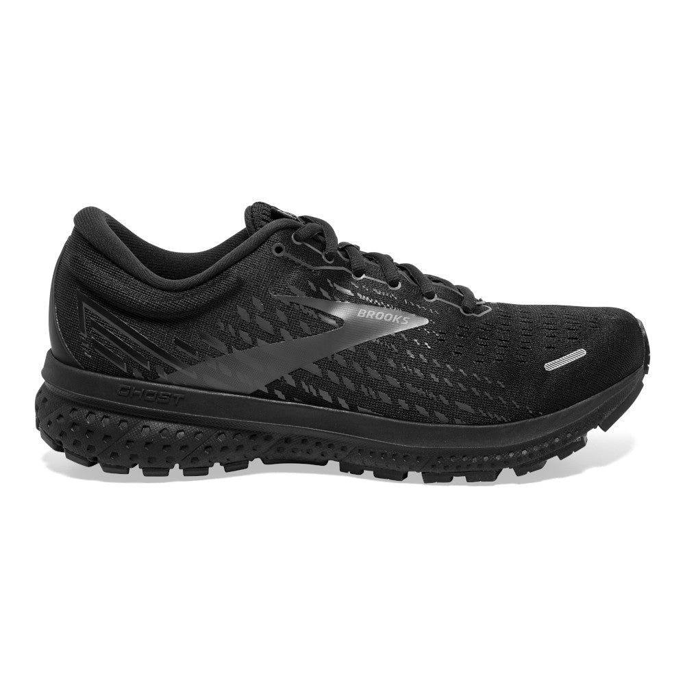 Men's Brooks Ghost 13, Black/Black, 10 2E Wide