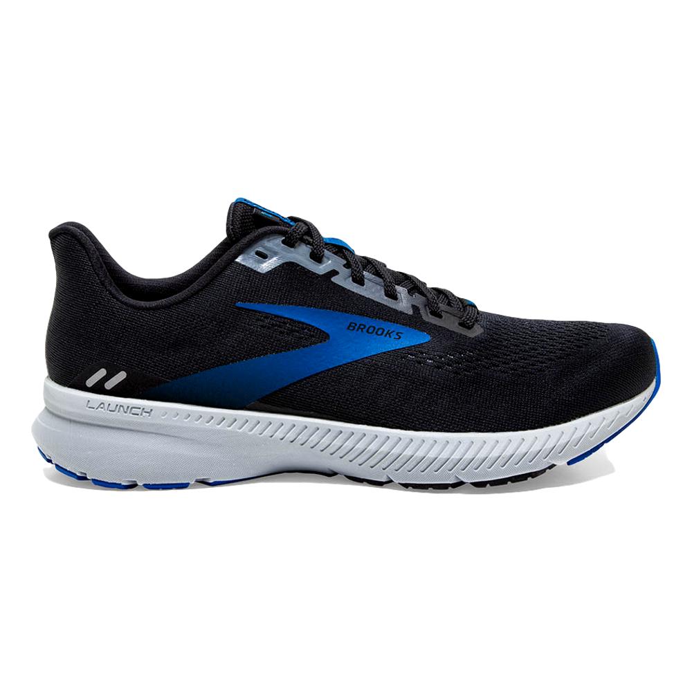 Men's Brooks Launch 8, Black/Grey/Blue, 12.5 D Medium