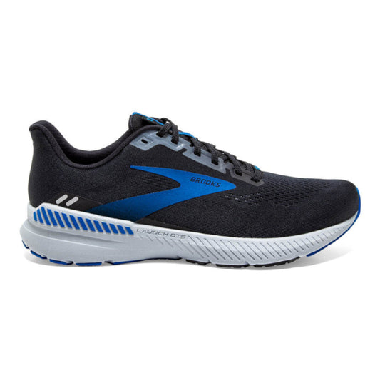 Men's Brooks Launch GTS 8, Black/Grey/Blue, 10 D Medium