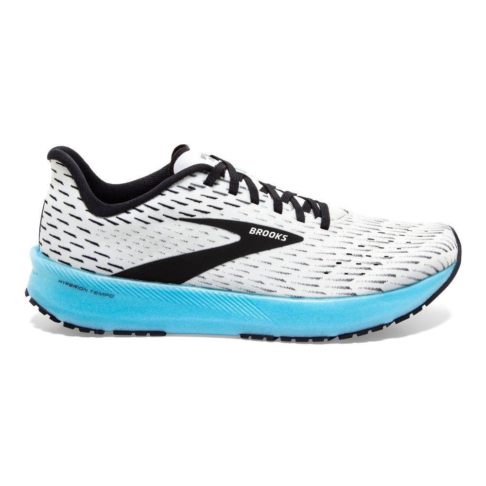 Women's Brooks Hyperion Tempo, White/Blue, 7 B Medium
