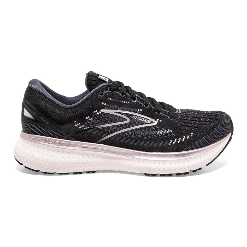 Women's Brooks Glycerin 19, Black/Ombre/Metallic, 6.5 B Medium