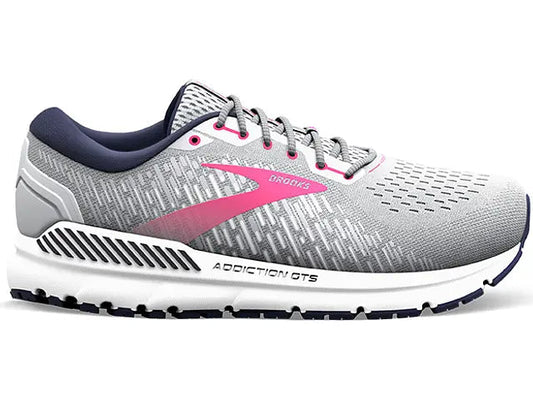 Women's Brooks Addiction GTS 15, Oyster/Peacoat/Lilac Rose, 9 B Medium