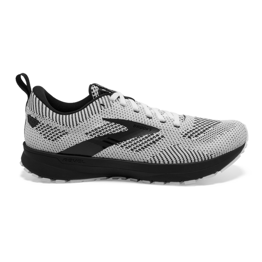 Women's Brooks Revel 5, White/Black, 8.5 B Medium