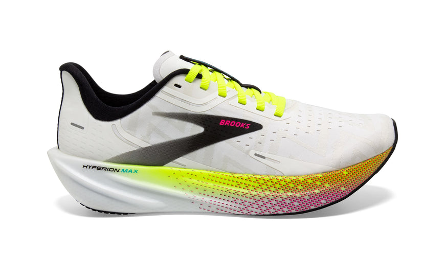 Women's Brooks Hyperion Max, White/Black/Nightlife, 6.5 B Medium