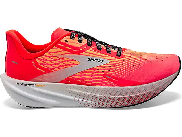 Women's Brooks Hyperion Max, Fiery Coral/Orange Pop/Blue, 9.5 B Medium