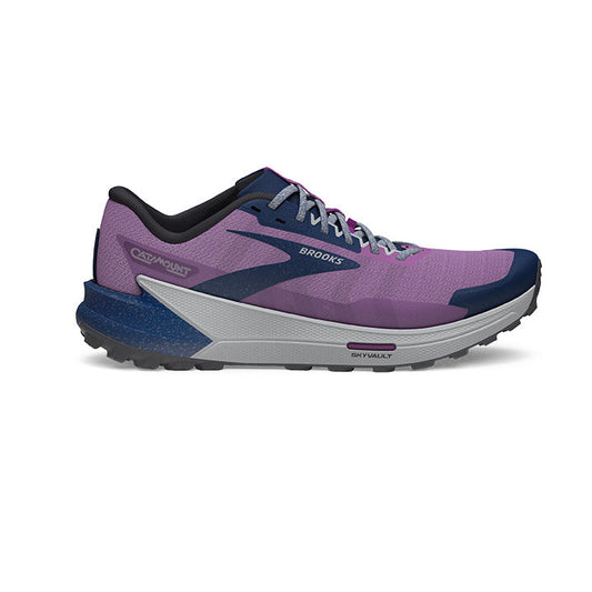 Women's Brooks Catamount 2, Violet/Navy/Oyster, 7 B Medium