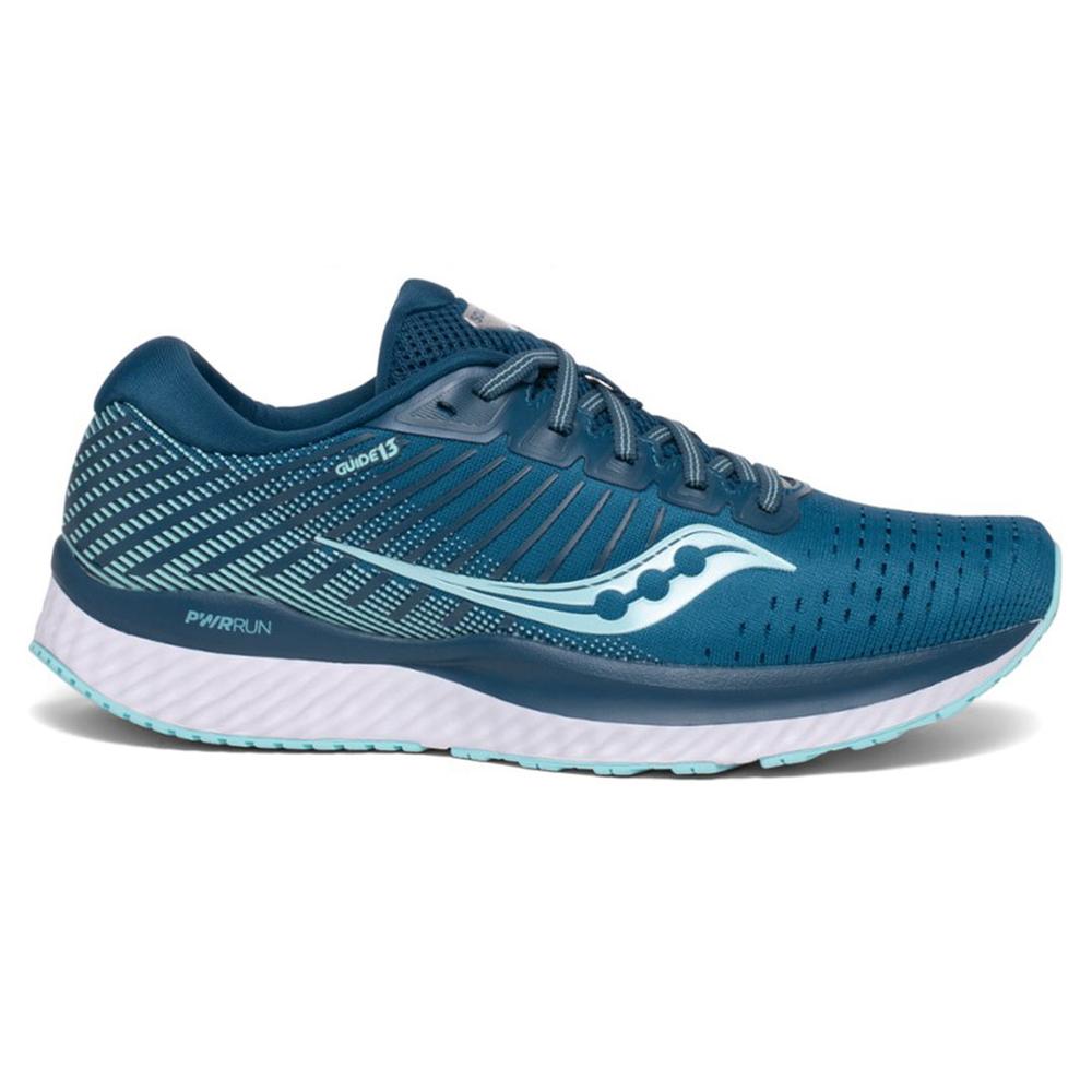 Women's Saucony Guide 13, Blue/Aqua, 11.5 D Wide