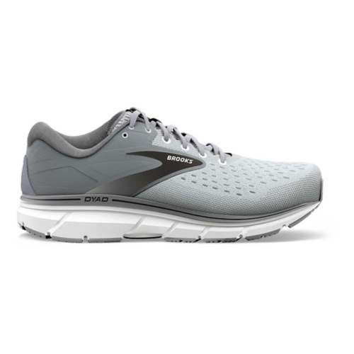 Men's Brooks Dyad 11, Grey/Black/White, 11 4E Extra Wide