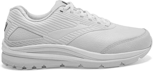 Women's Brooks Addiction Walker 2, White/White, 6.5 2E Extra Wide