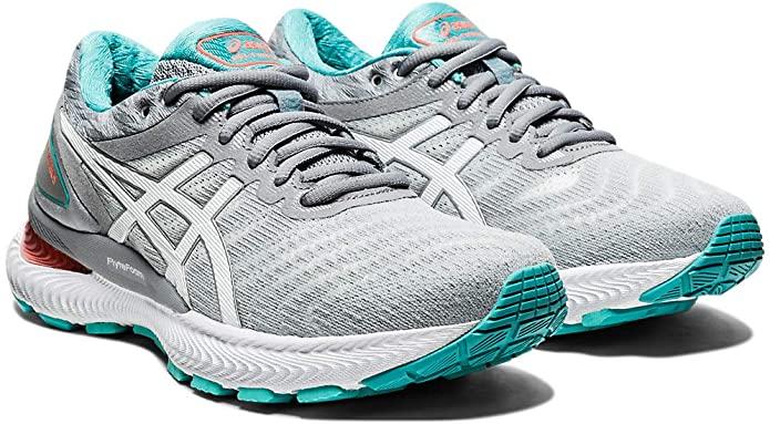 Women's Asics Gel-Nimbus 22, Sheet Rock/White, 9.5 B Medium
