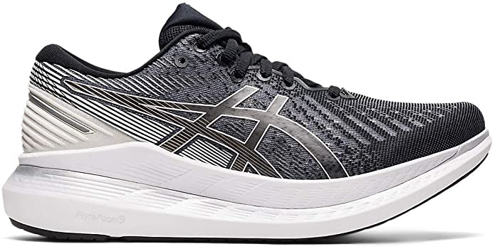Women's Asics Glideride 2, Black/White, 8.5 B Medium