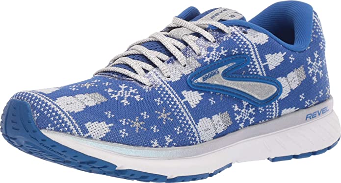 Women's Brooks Revel 3, Blue/White/Silver, 8.5 B Medium
