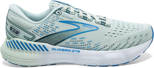 Women's Brooks Glycerin GTS 20, Blue Glass/Marina/Legion Blue, 11.5 B Medium