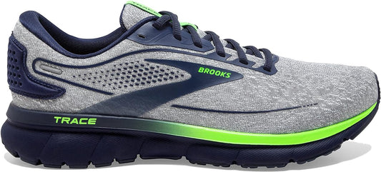 Men's Brooks Trace 2, Grey/Blue/Green Gecko, 10 D Medium