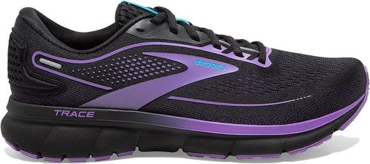 Women's Brooks Trace 2, Black/Ebony/Bellflower, 7.5 B Medium