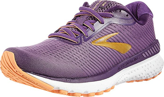 Women's Brooks Adrenaline GTS 20, Grape/Jewel/Cantaloupe, 8 B Medium