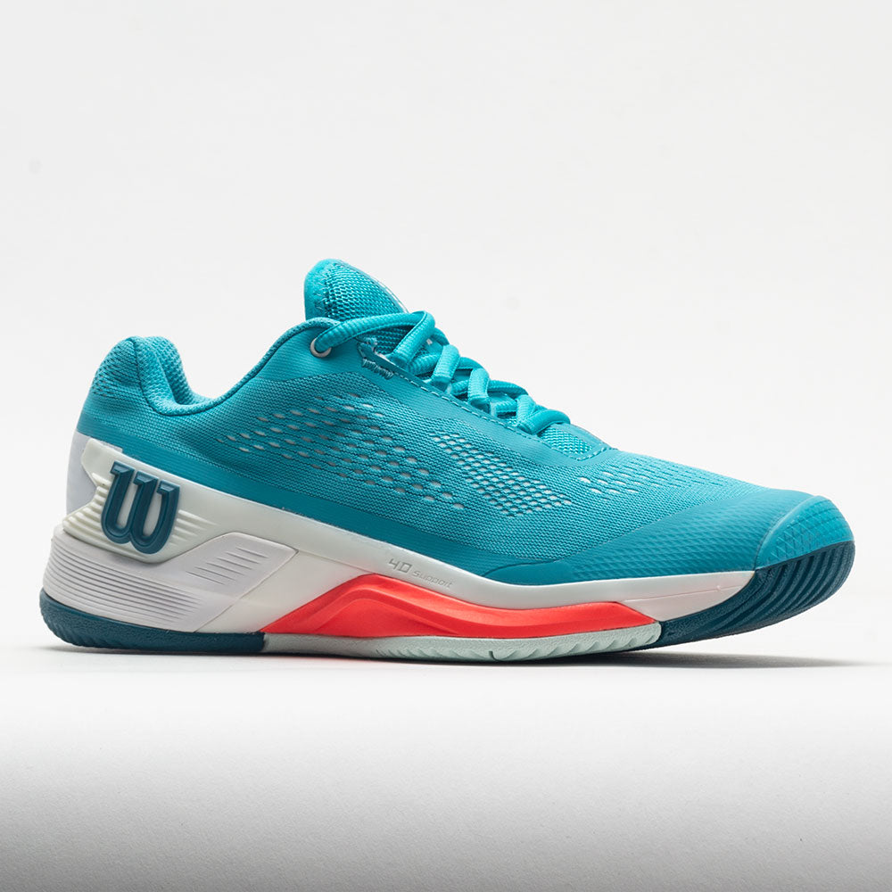 Wilson Rush Pro 4.0 Women's  Scuba Blue/White/Fiery Coral