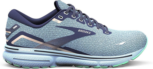 Women's Brooks Ghost 15, Vista Blue/Peacoat/Linen, 7 B Medium